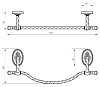 Полотенцедержатель Migliore Edera 16924 хром