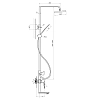 Душевая система ПСМ-Профсан Steel PSM-301-8 бронза, черный