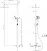 Душевая стойка Gllon GL-T1096001HC-01+SUA12