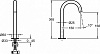 Смеситель для раковины Jacob Delafon Grands Boulevards E25388-CP+E25390-CP+E25389-NF, хром