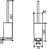 Ёршик Keuco Industrie 14 41464019000 хром