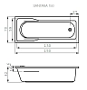 Акриловая ванна Cersanit Santana WP-SANTANA*150-W белый