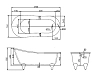 Акриловая ванна BelBagno BB06-1700/BB-LEG-EAGLE-BRN/B06-SUP белый