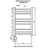 Полотенцесушитель электрический Grois Barcod ca-00005340 черный