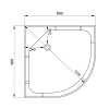 Душевая кабина Deto L L609GM+EL