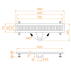 Душевой лоток RGW Drain Leo 60213060-04 черный