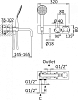 Смеситель для ванны и душа Cezares CZR-B-VDM2-T-NOP, чёрный