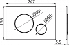 Кнопка смыва AlcaPlast Thin M671 хром
