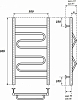 Полотенцесушитель электрический Point PN01158E П4 500x800 левый/правый, хром