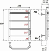 Полотенцесушитель электрический Point PN06846 П4 400x600 диммер справа, хром