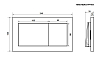 Кнопка смыва Timo Reko FP-004 хром
