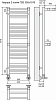 Полотенцесушитель водяной Terminus Аврора П20 300x1010 4660059582146 с двумя полками