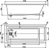 Акриловая ванна Vagnerplast Cavallo 160х70 VPBA167CAV2X-04 ультра белый