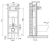 Инсталляция для подвесного унитаза BelBagno BB004-40 EXPERT