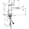 Смеситель для биде Hansgrohe Tecturis S 73201140 бронза