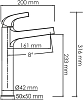 Смеситель для раковины Wasserkraft Sauer 7103H, золото