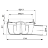 Трап Aco ShowerPoint для душа, 15 x 15 см, без решетки, черный, 2505.05.00