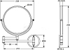 Косметическое зеркало Ideal Standard IOM A9111AA, хром