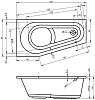 Акриловая ванна Riho Delta BB8100500000000_FLOW белый