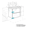 Тумба с раковиной Aquaton Сканди 1A2830K0SD010 белый, белый