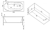 Акриловая ванна Bas Лима ЗВ00021 белый