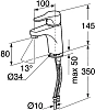 Смеситель для раковины Gustavsberg Nautic GB41214047 хром