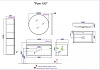 Тумба под раковину Aqwella Pure PUR0110WM белый