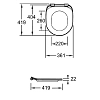 Унитаз-компакт Jacob Delafon Cleo 1889 UJAC102-0/ETAC212-0/E24048-0 безободковый, с быстросъёмным сиденьем микролифт, белый