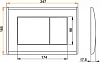 Кнопка смыва AlcaPlast M278 чёрный