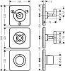 Термостат для душа Axor Citterio E 36704800, сталь