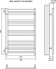 Полотенцесушитель электрический 50x80 см Lemark Melange LM49810E П10, левый/правый