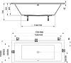 Акриловая ванна Ravak Formy 01 180х80 C881000000