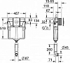 Смывной бачок скрытого монтажа Grohe GD2 38895000 с кнопкой смыва