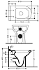 Приставной унитаз Axa H10 Due 1501101, с креплением и техническим изгибом