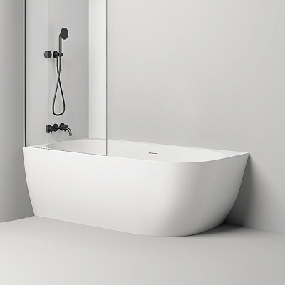 Ванна из искусственного камня Salini Sofia Corner L 170x85 102525M, белый