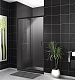 Душевая дверь BelBagno UNO-195-BF-1-130-C-NERO 130 см, профиль черный, стекло прозрачное