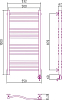 Полотенцесушитель электрический Сунержа Флюид 100x50 R