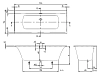 Акриловая ванна Villeroy & Boch Subway 3.0 UBQ170SBW2DV-01 белый