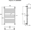 Полотенцесушитель водяной Тругор ЛЦ кв 27 100*60П #