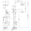 Душевая система Lemark Tropic LM7002C хром