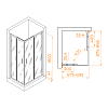 Душевой уголок RGW Passage 020814679-14 стекло прозрачное, профиль черный