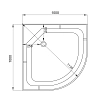 Душевая кабина Deto L L601GM+EL