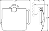 Держатель туалетной бумаги FBS Vizovice VIZ 055