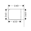 Подвесной унитаз Hansgrohe CreekTide Q 60203450, безободковый