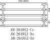 Полотенцедержатель Art&Max Antic Crystal AM-E-2648SJ-Br, бронза