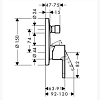 Смеситель для душа Hansgrohe Metropol S 14466000 хром