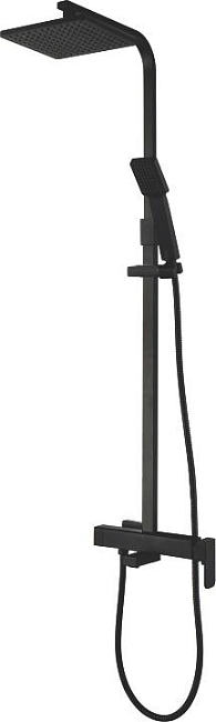 Душевая стойка Aquanet Gotic AF440-72-S-B, матовый чёрный