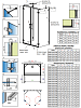 Душевая дверь в нишу 45 см Radaway Arta Door DWD+2S 45 L 386051-03-01L с петлей на углу, стекло прозрачное