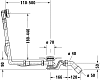 Слив-перелив для ванны Duravit 792208000001000, хром