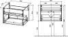 Тумба под раковину Vincea Chiara 60 VMC-2C600RO, темный дуб